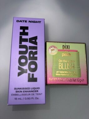 YouthForia Date Night Skin Enhancer & Pixi By Petra On the Glow Blush